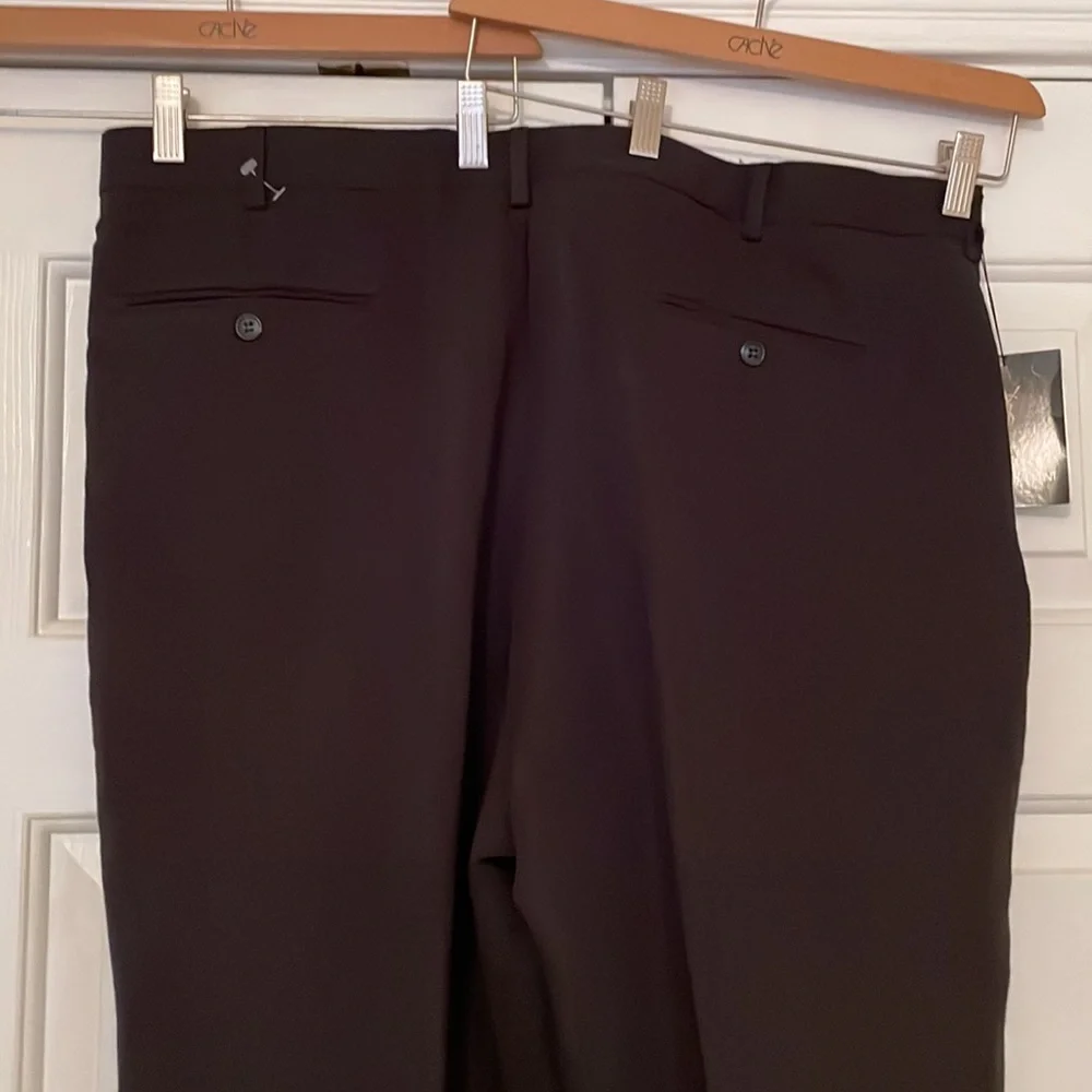 NWT Yves Saint Laurent Black Cuffed Trousers - Picture 6 of 11